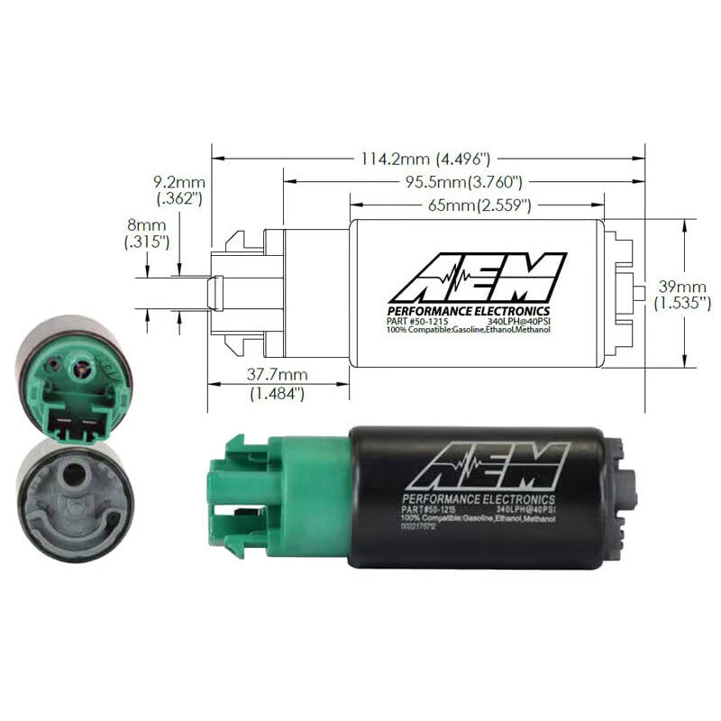 Carica immagine in Galleria Viewer, Pompa Benzina AEM Universale Compatta - 340 L/h E85
