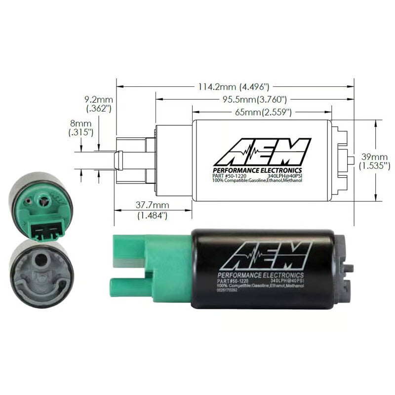 Carica immagine in Galleria Viewer, Pompa Benzina AEM Universale Compatta - 340 L/h E85
