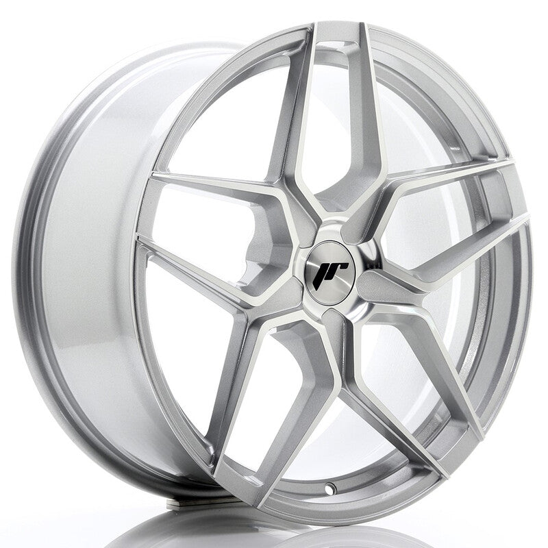 Cerchio Japan Racing JR-34 8,5x19 foratura su misura 5 fori ET20-40 - Argento lucidato
