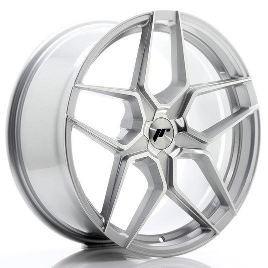 Cerchio Japan Racing JR-34 8,5x19 foratura su misura 5 fori ET20-40 - Argento lucidato
