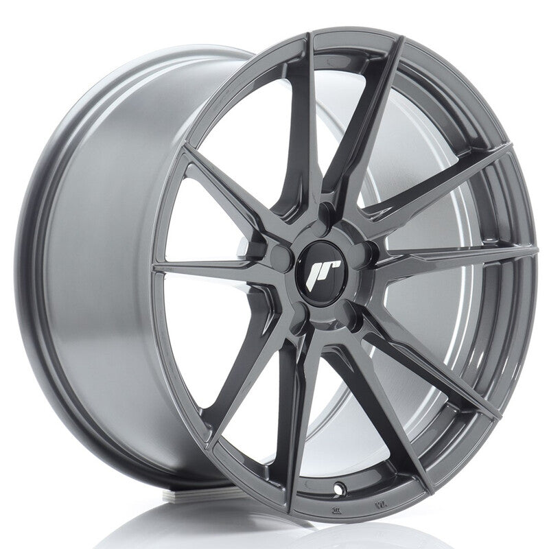 Carica immagine in Galleria Viewer, Cerchio Japan Racing JR-21 Extreme Concave 9,5x18 foratura su misura 5 fori ET20-40 - Hyper Gray
