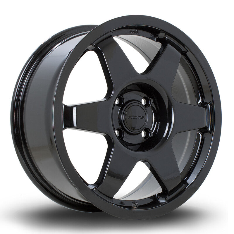 Cerchio Rota Sprint 7,5x17 4x108 ET42 - Nero lucido - foro 67,1 mm