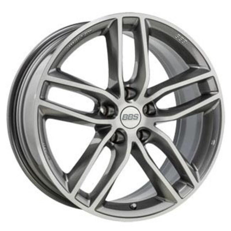 Cerchio BBS SX 8,5x19 5x114.3 ET45 - Grigio platino lucidato