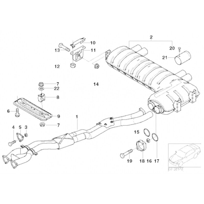 Carica immagine in Galleria Viewer, Tubo Intermedio Cobra per BMW M3 E46
