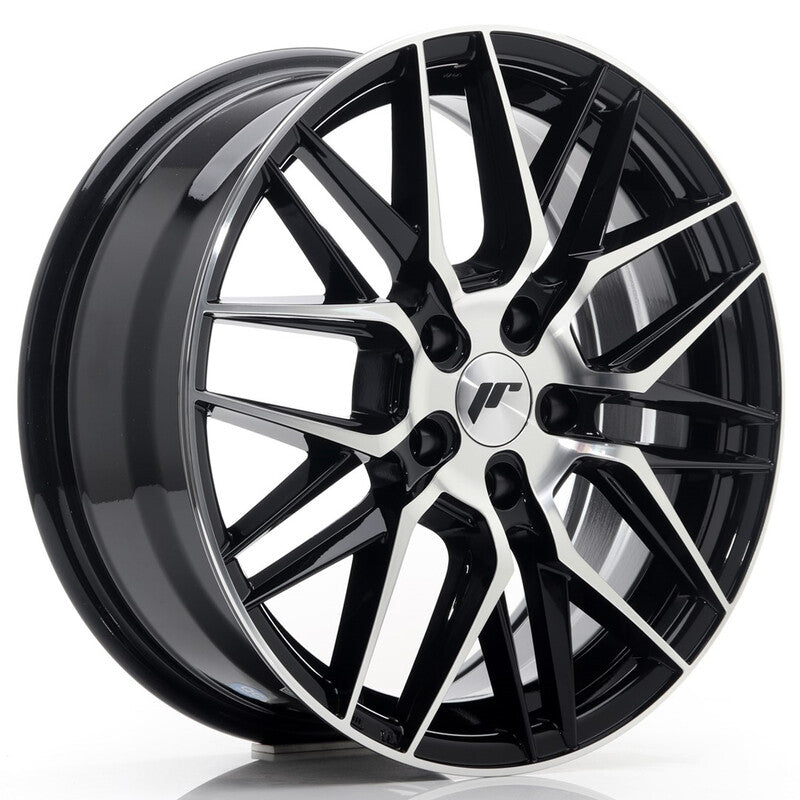 Cerchio Japan Racing JR-28 7x17 5x100 ET35 - Nero lucido lucidato