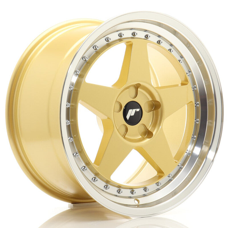 Cerchio Japan Racing JR-6 9,5x18 foratura su misura 5 fori ET20-40 - Oro