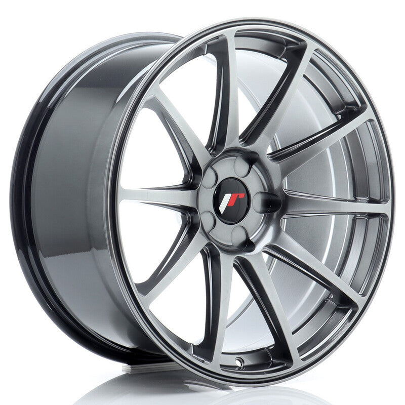 Carica immagine in Galleria Viewer, Cerchio Japan Racing JR-11 Extreme Concave 9,5x19 foratura su misura 5 fori ET15-35 - Hyper Black
