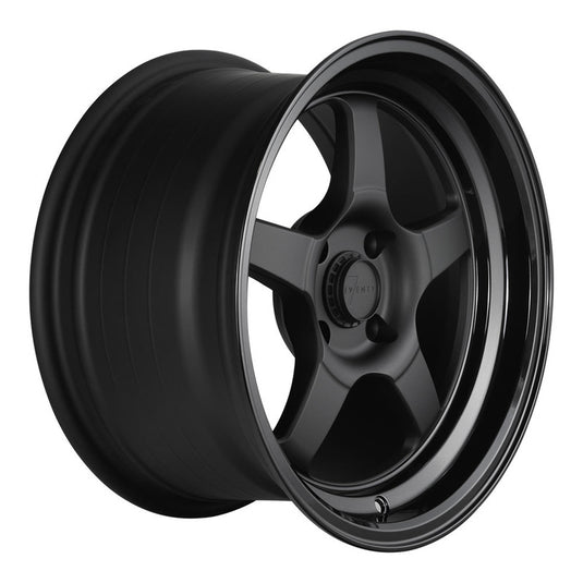 Cerchio 7Twenty Style51 8x15 4x100 ET20 - Nero opaco con bordo lucido
