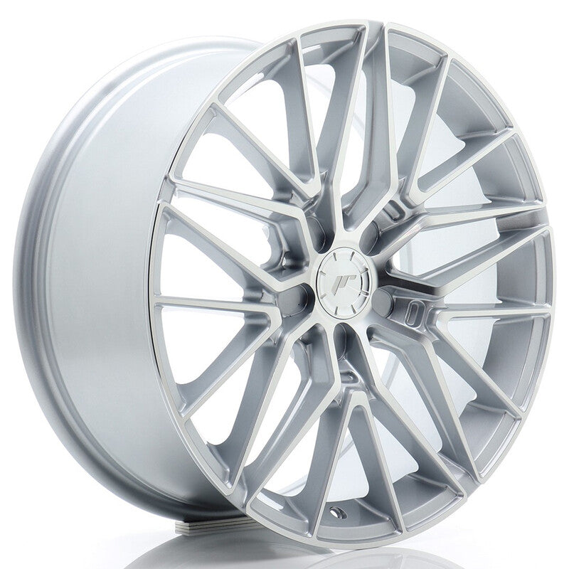 Carica immagine in Galleria Viewer, Cerchio Japan Racing JR-38 8x18 foratura su misura 5 fori ET20-45 - Argento
