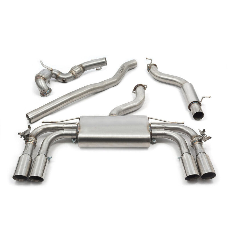 Linea di Scarico Completa "Turboback" Cobra per Audi S3 8V 3 Porte (12-20) - con Valvola