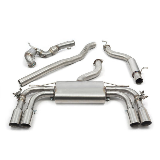 Linea di Scarico Completa "Turboback" Cobra per Audi S3 8V 3 Porte (12-20) - con Valvola