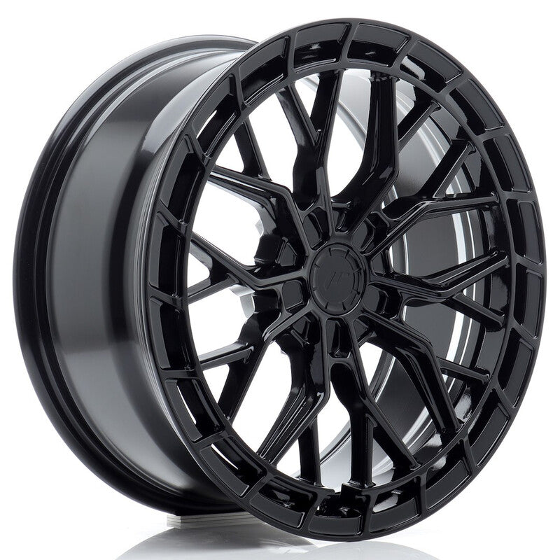 Carica immagine in Galleria Viewer, Cerchio Japan Racing JR-48 8x18 foratura su misura 5 fori ET20-45 - Nero lucido
