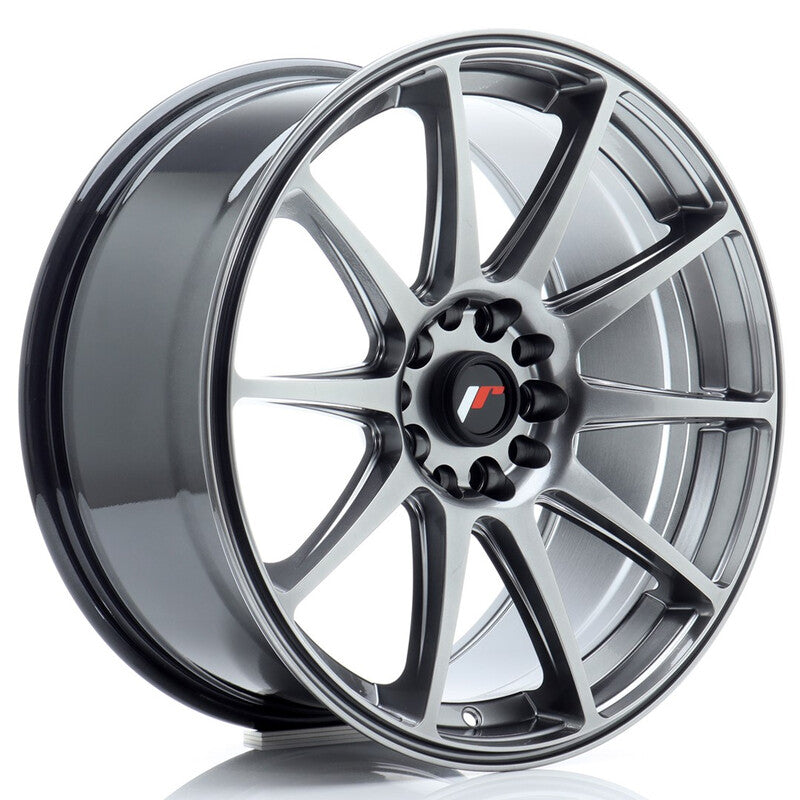 Carica immagine in Galleria Viewer, Cerchio Japan Racing JR-11 8,5x18 5x100/5x108 ET35 - Hyper Black

