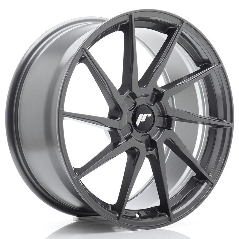 Carica immagine in Galleria Viewer, Cerchio Japan Racing JR-36 8,5x19 foratura su misura 5 fori ET20-45 - Hyper Gray
