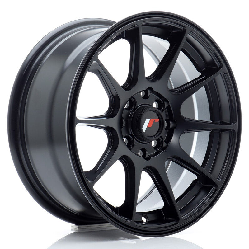 Carica immagine in Galleria Viewer, Cerchio Japan Racing JR-11 7x15 4x100/4x108 ET30 - Nero opaco
