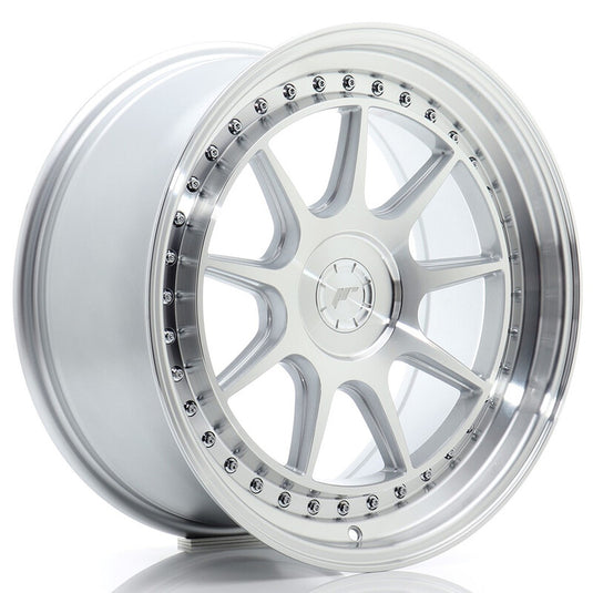 Cerchio Japan Racing JR-47 8,5x18 foratura su misura 5 fori ET15-35 - Argento