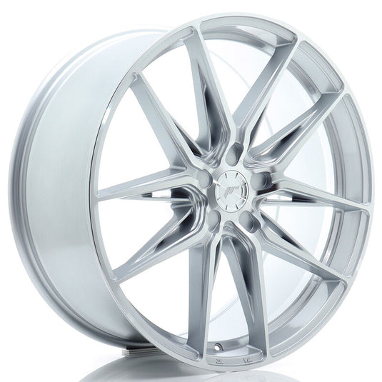 Cerchio Japan Racing JR-44 9,5x21 foratura su misura 5 fori ET20-45 - Argento lucidato