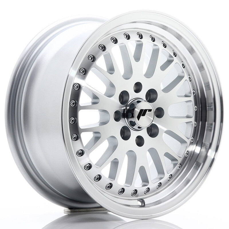 Carica immagine in Galleria Viewer, Cerchio Japan Racing JR-10 7x15 4x100/4x108 ET30 - Argento lucidato
