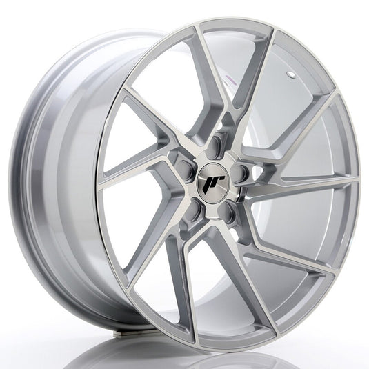 Cerchio Japan Racing JR-33 Extreme Concave 10x20 foratura su misura 5 fori ET20-40 - Argento lucidato