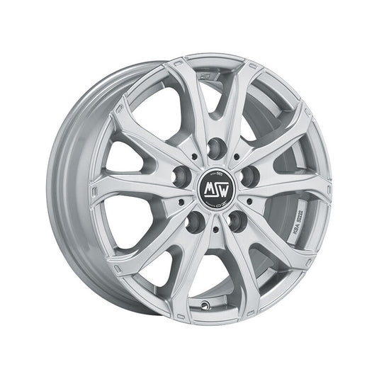 Cerchio MSW 48 Van 6,5x16 5x160 ET60 - Argento lucidato
