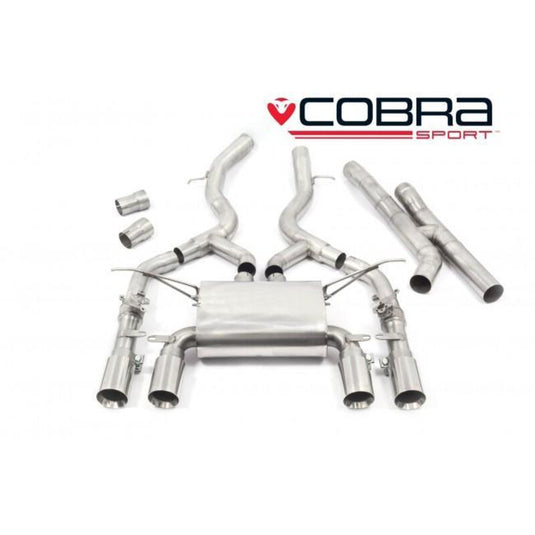 Linea di Scarico "Catback" Cobra per BMW M4 F82 - con Valvola (Ø3")
