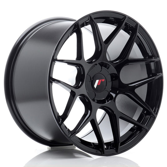 Cerchio Japan Racing JR-18 Extreme Concave 10,5x18 foratura su misura 5 fori ET0-25 - Nero lucido