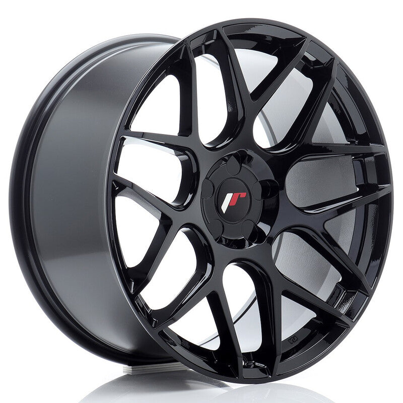 Carica immagine in Galleria Viewer, Cerchio Japan Racing JR-18 Extreme Concave 9,5x19 foratura su misura 5 fori ET20-42 - Nero lucido
