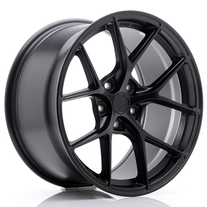 Carica immagine in Galleria Viewer, Cerchio Japan Racing SL-01 Super Light 9,5x18 5x120 ET38 - Nero opaco

