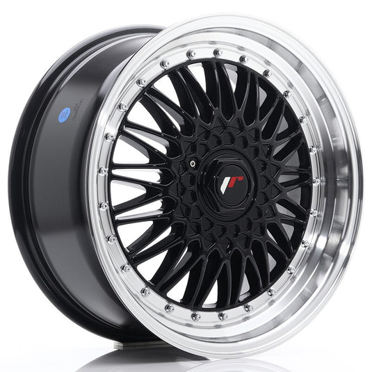 Cerchio Japan Racing JR-9 8x18 foratura su misura 4/5 fori ET35-40 - Nero lucido