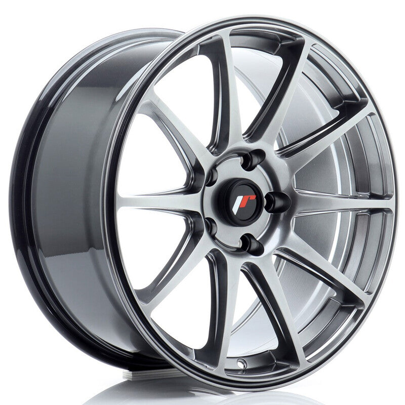 Carica immagine in Galleria Viewer, Cerchio Japan Racing JR-11 8,5x18 5x120 ET35 - Hyper Black
