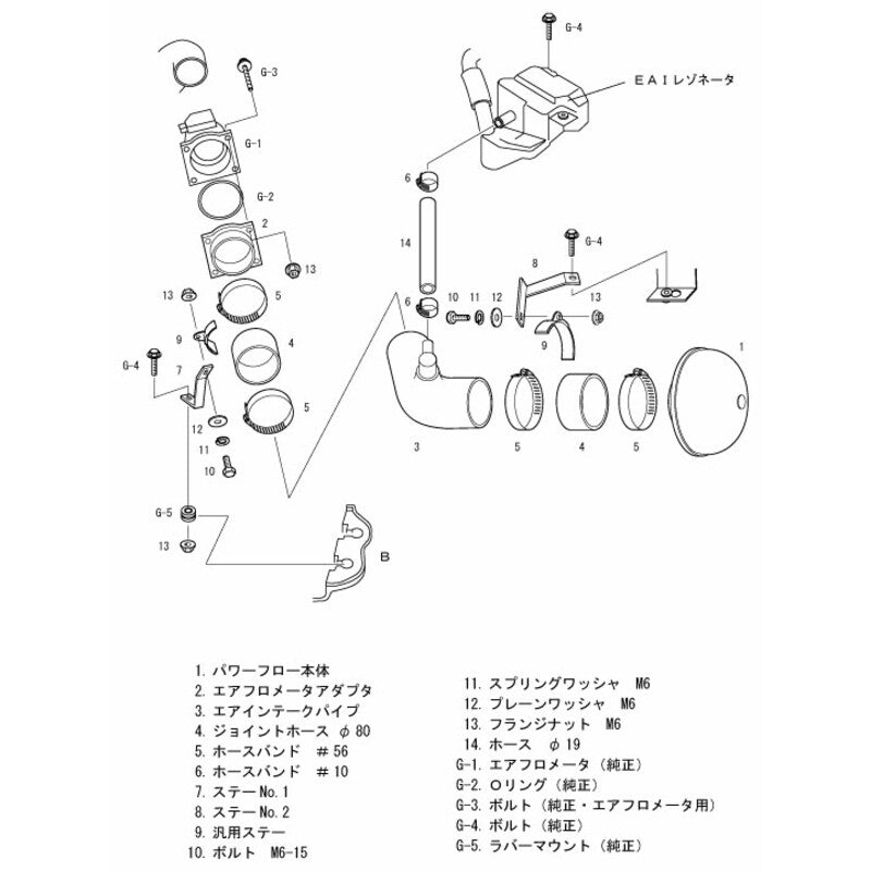 Aspirazione Diretta HKS Super Power Flow per Nissan 180SX / 200SX S13 (SR20DET)