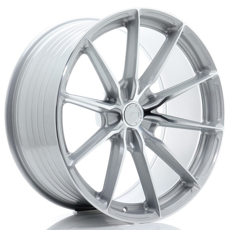 Carica immagine in Galleria Viewer, Cerchio Japan Racing JR-37 Extreme Concave 11x21 foratura su misura 5 fori ET11-55 - Argento lucidato

