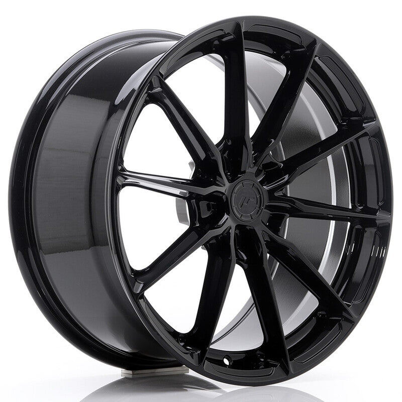 Cerchio Japan Racing JR-37 8,5x19 foratura su misura 5 fori ET20-45 - Nero lucido