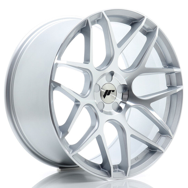 Carica immagine in Galleria Viewer, Cerchio Japan Racing JR-18 Extreme Concave 9,5x20 foratura su misura 5 fori ET20-35 - Argento lucidato
