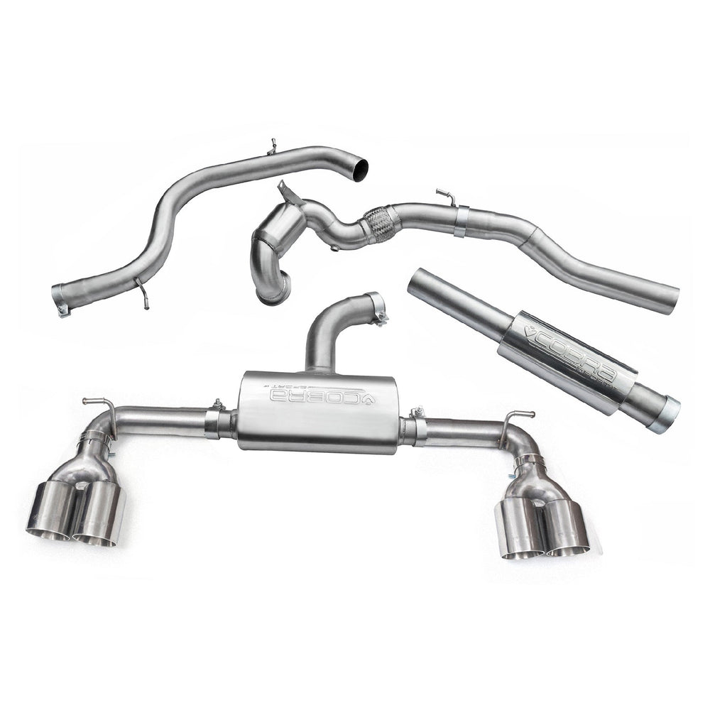 Linea di Scarico Completa "Turboback" Cobra a Quattro Uscite per VW Golf 7 GTI 2.0L TSI (12-17)