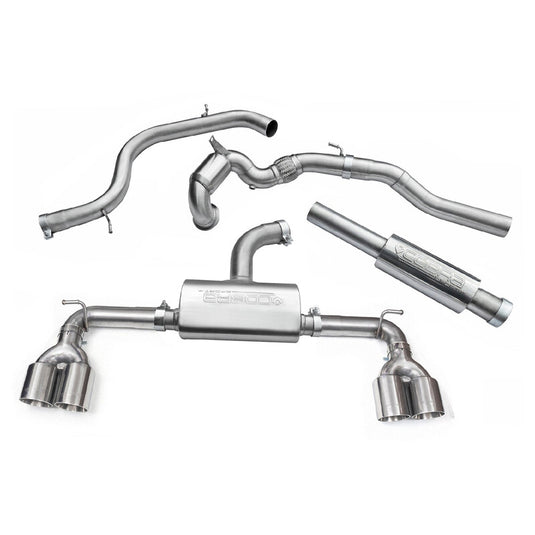 Linea di Scarico Completa "Turboback" Cobra a Quattro Uscite per VW Golf 7 GTI 2.0L TSI (12-17)