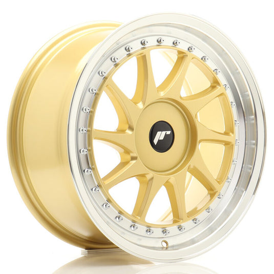 Cerchio Japan Racing JR-26 8x17 foratura su misura 4/5 fori ET20-35 - Oro