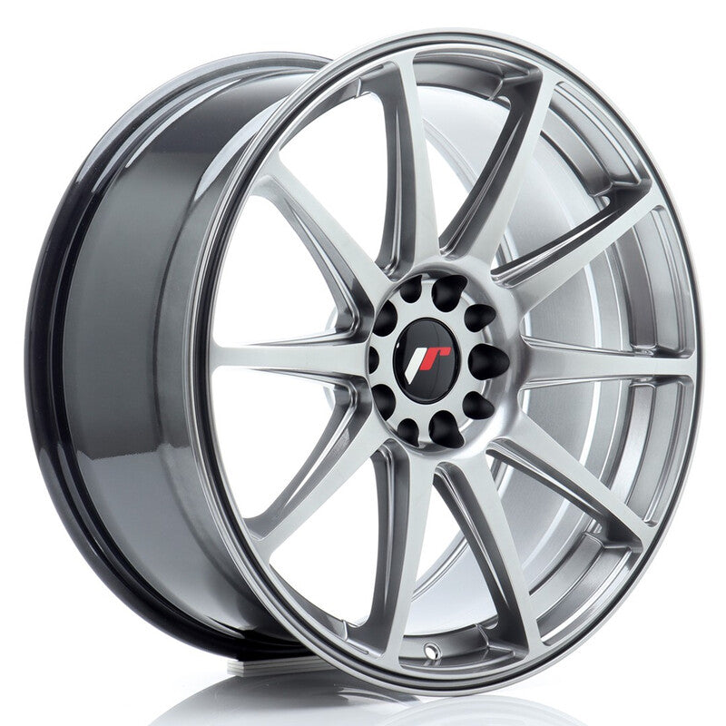 Carica immagine in Galleria Viewer, Cerchio Japan Racing JR-11 8,5x19 5x112/5x114.3 ET42 - Hyper Black

