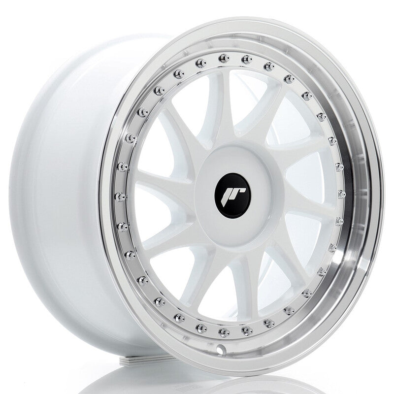 Cerchio Japan Racing JR-26 8x17 foratura su misura 4/5 fori ET20-35 - Bianco