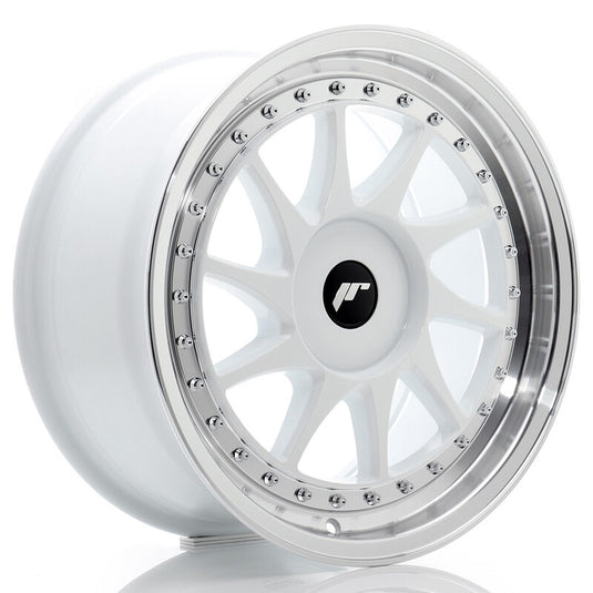 Cerchio Japan Racing JR-26 8x17 foratura su misura 4/5 fori ET20-35 - Bianco