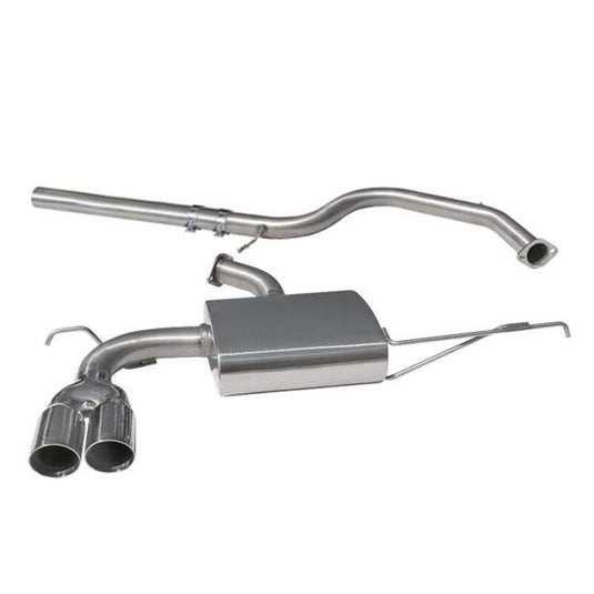 Linea di Scarico "Catback" Cobra per Audi A3 8P 3 Porte, 2.0L TDI 170, 2 Ruote Motrici, a Doppia Uscita (08-12)