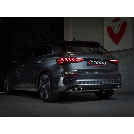 Linea di Scarico Completa Cobra per Audi S3 8Y Sportback (2020+) - con Valvola, Race