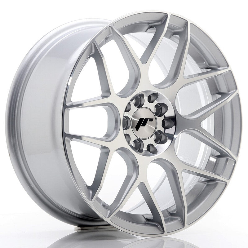 Cerchio Japan Racing JR-18 8x17 4x100/4x114.3 ET35 - Argento lucidato