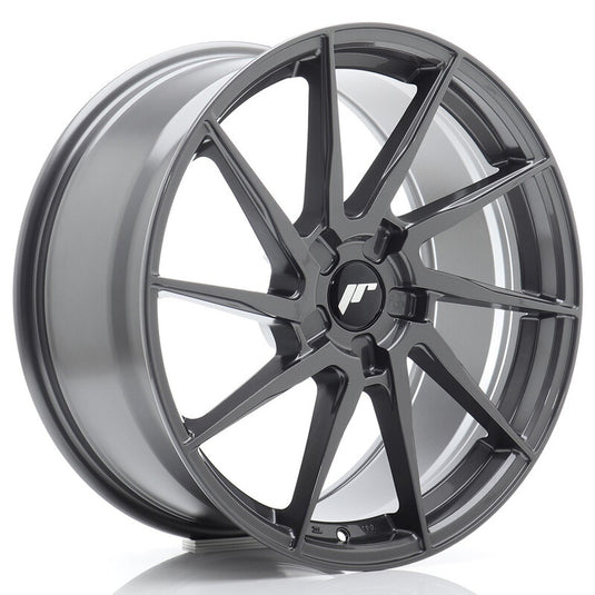 Cerchio Japan Racing JR-36 8x19 foratura su misura 5 fori ET20-40 - Hyper Gray