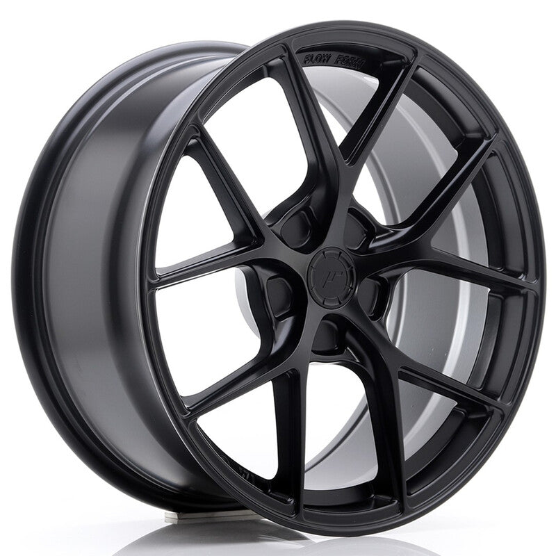 Carica immagine in Galleria Viewer, Cerchio Japan Racing SL-01 Super Light 8,5x18 foratura su misura 5 fori ET20-42 - Nero opaco
