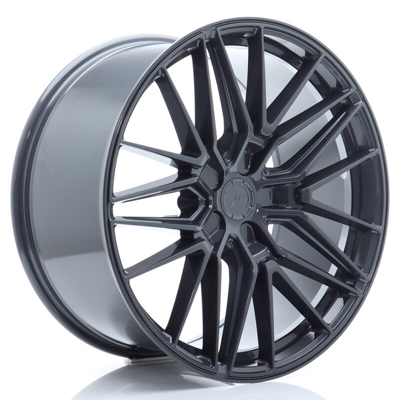 Carica immagine in Galleria Viewer, Cerchio Japan Racing JR-38 9,5x21 foratura su misura 5 fori ET0-35 - Hyper Gray
