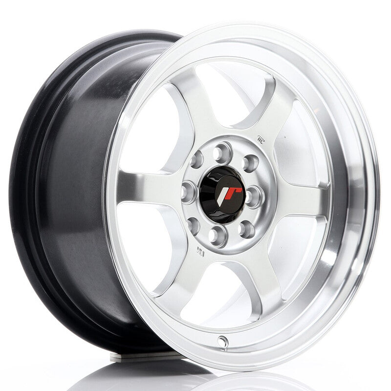Carica immagine in Galleria Viewer, Cerchio Japan Racing JR-12 7,5x15 4x100/4x114.3 ET26 - Argento
