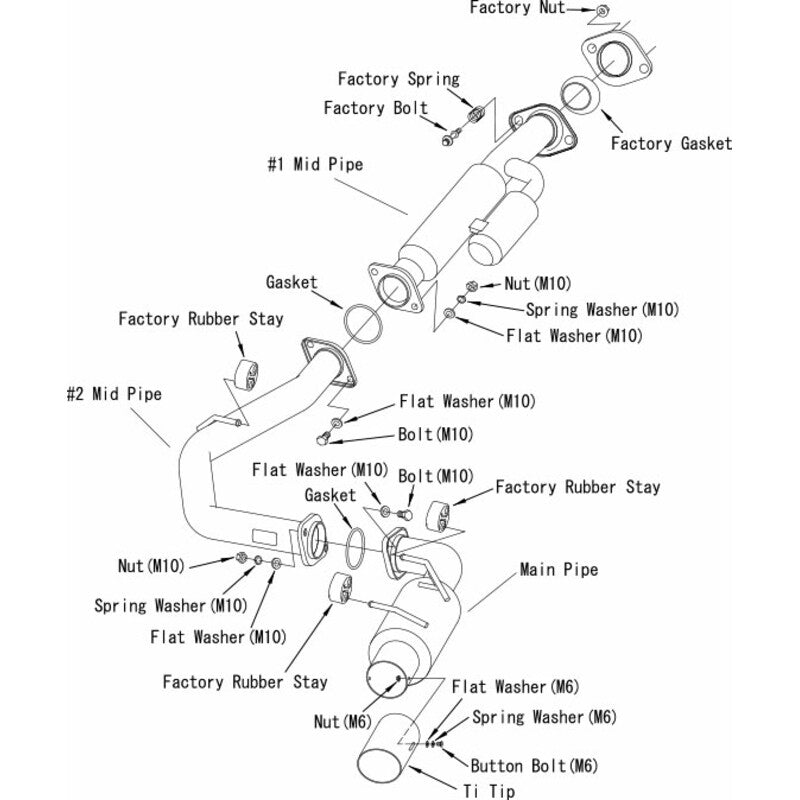 Linea di Scarico HKS "Hi-Power" per Toyota GT86