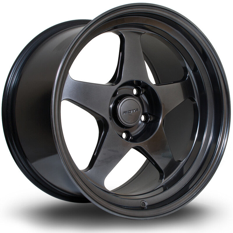 Carica immagine in Galleria Viewer, Cerchio Rota Slipstream 10,5x18 5x120 ET22 - Hyper Black
