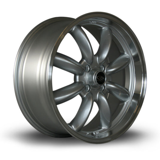Cerchio Rota RB 7,5x17 4x100 ET45 - Argento lucidato